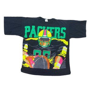 Green Bay Packers CARIBE NFL FOOTBALL VTG T-SHIRT MENS- L/XL